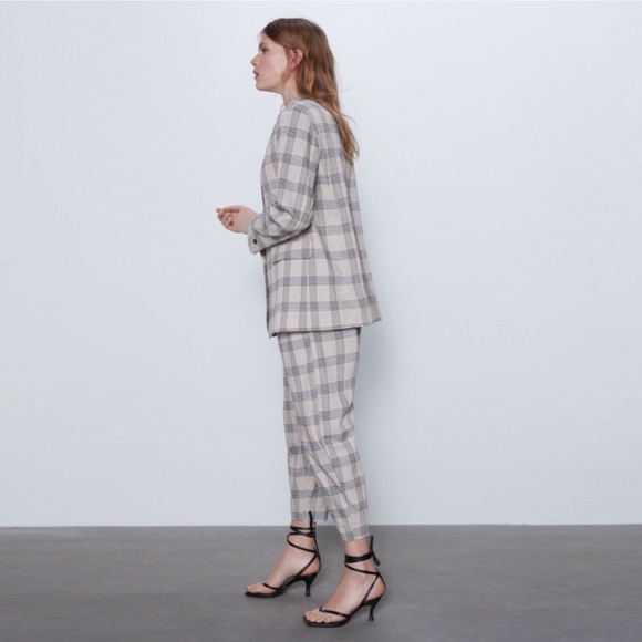 Zara Plaid Pants - Picture 2 of 9